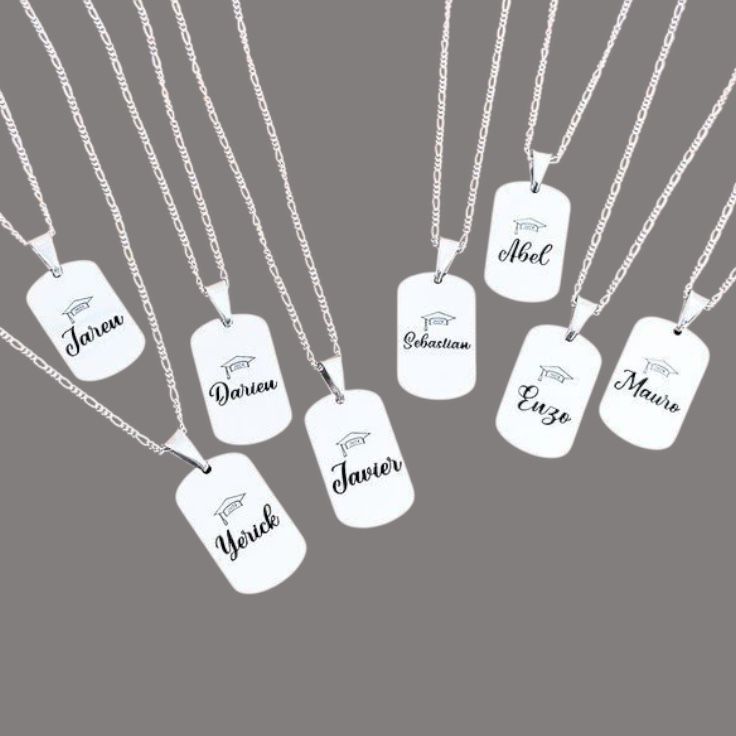 "Placa de Recuerdo” Collar militar personalizado + box de regalo