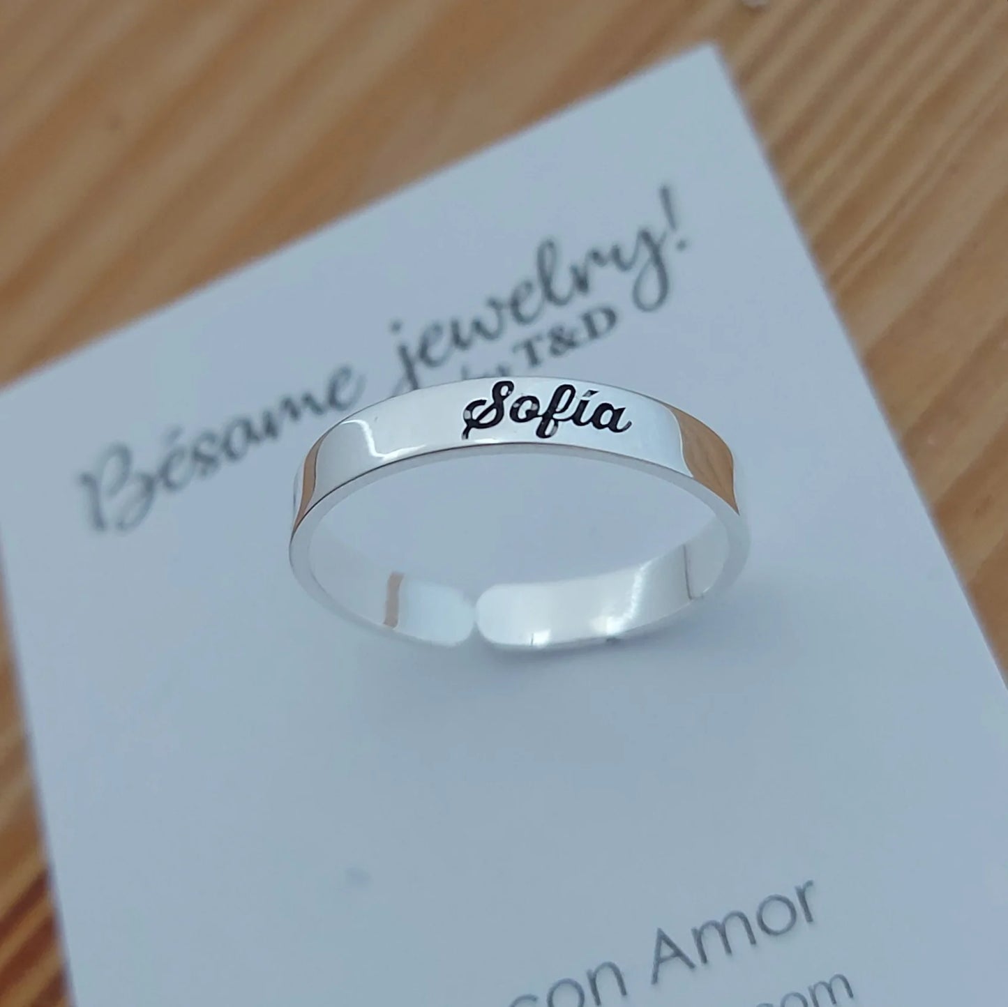 “Promesa Eterna” Anillo personalizado + box de regalo