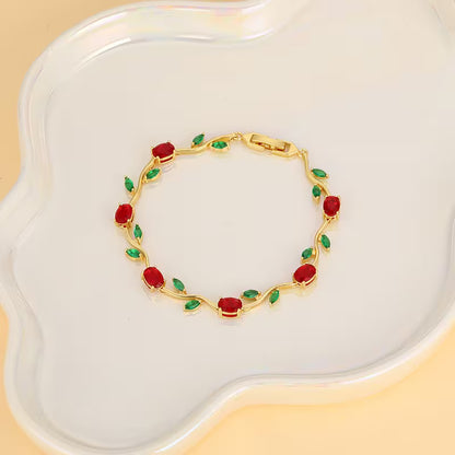 “Tulipan con circones” Pulsera exclusiva + box de regalo
