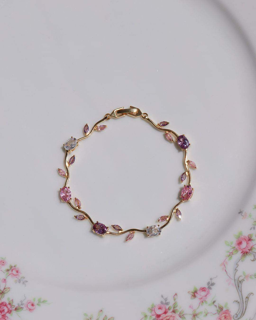 “Tulipan con circones” Pulsera exclusiva + box de regalo