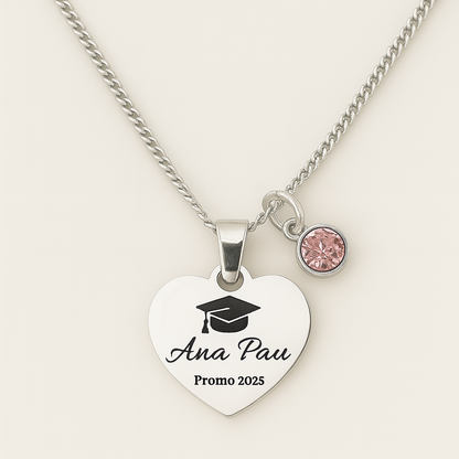 "Amor Eterno" Collar Corazón Personalizado