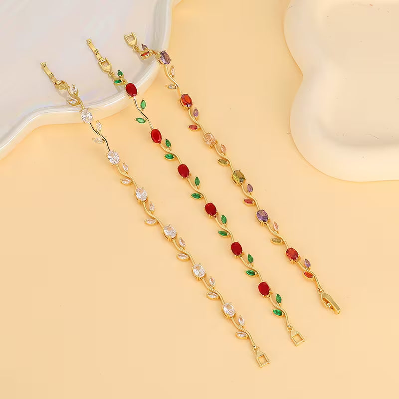 “Tulipan con circones” Pulsera exclusiva + box de regalo