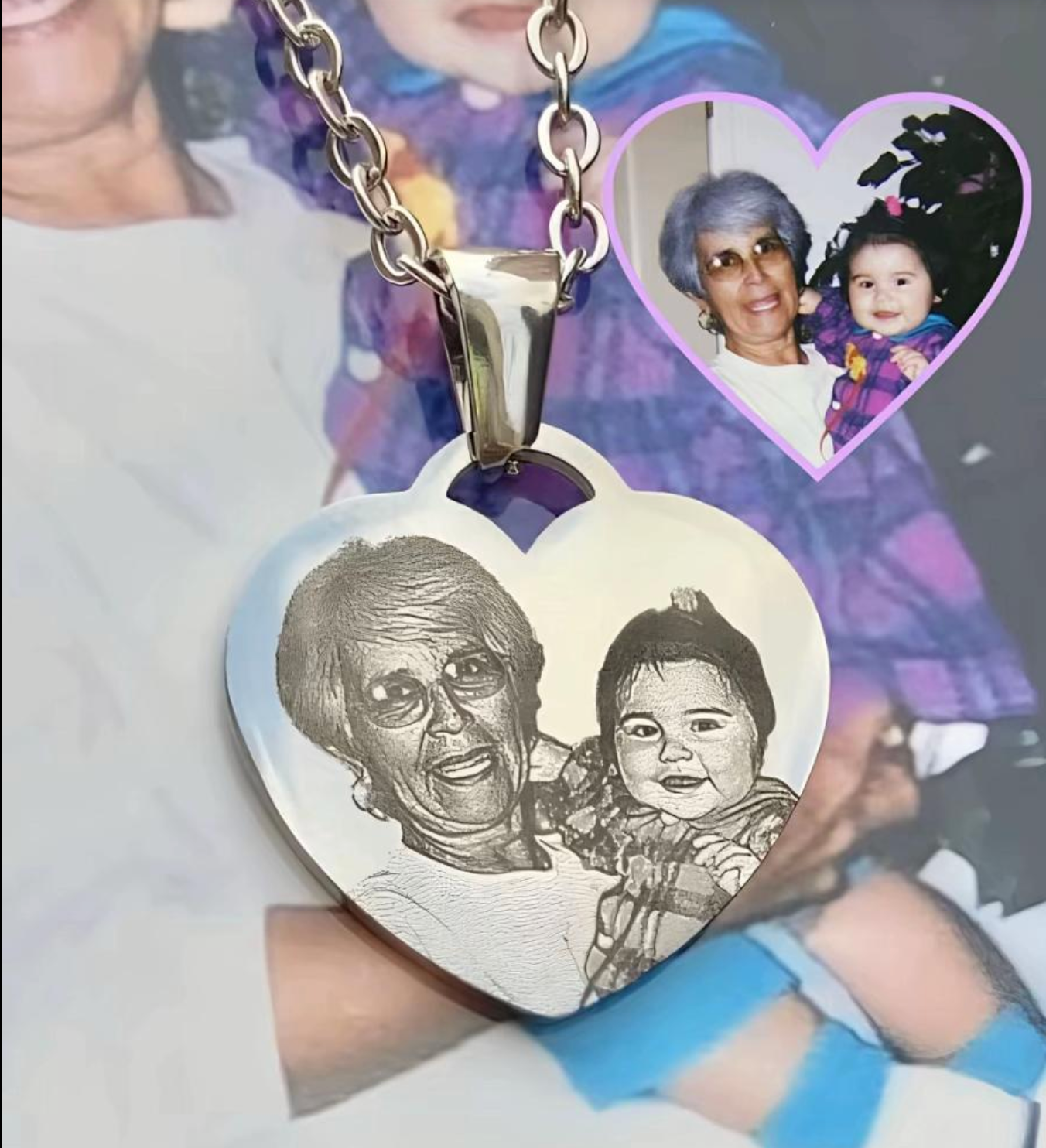 "Amor Eterno" Collar Corazón Personalizado