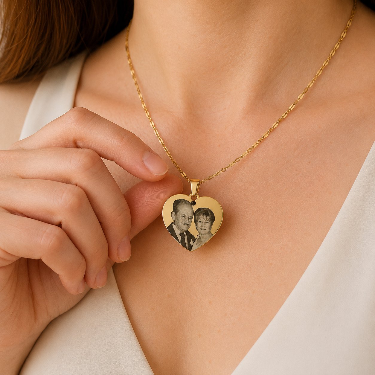 "Amor Eterno" Collar Corazón Personalizado