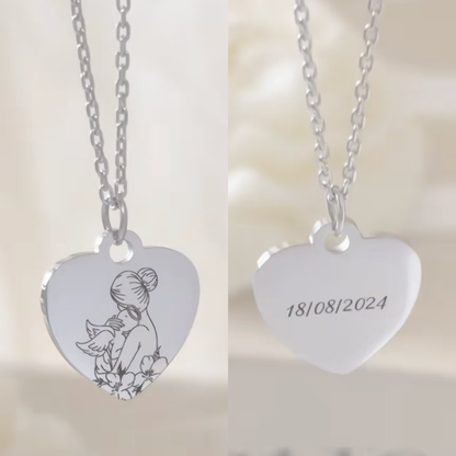 "Amor Eterno" Collar Corazón Personalizado