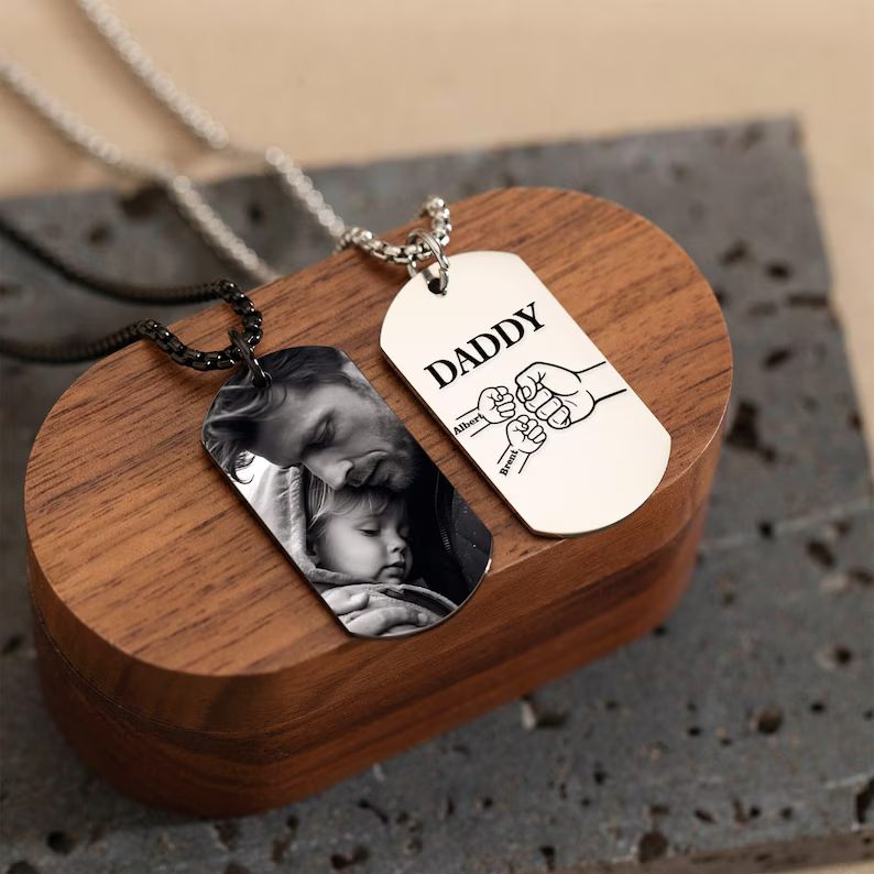 Collar personalizado para papá + Box de regalo de papá