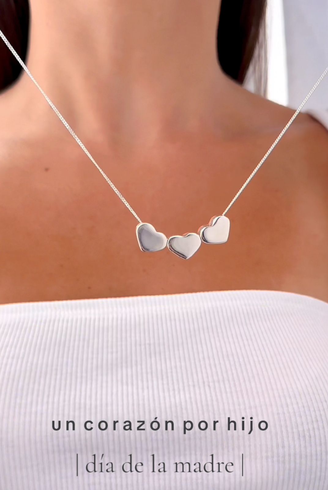 Collar Corazones de Mamá - Un corazón por cada Hijo + Box de Regalo