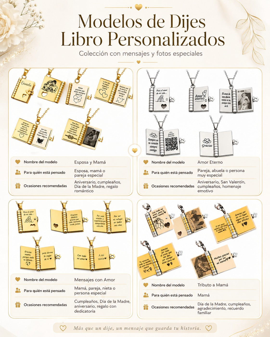 Collar Libro Personalizado “Historia de Amor”