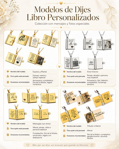 Collar Libro Personalizado “Historia de Amor”