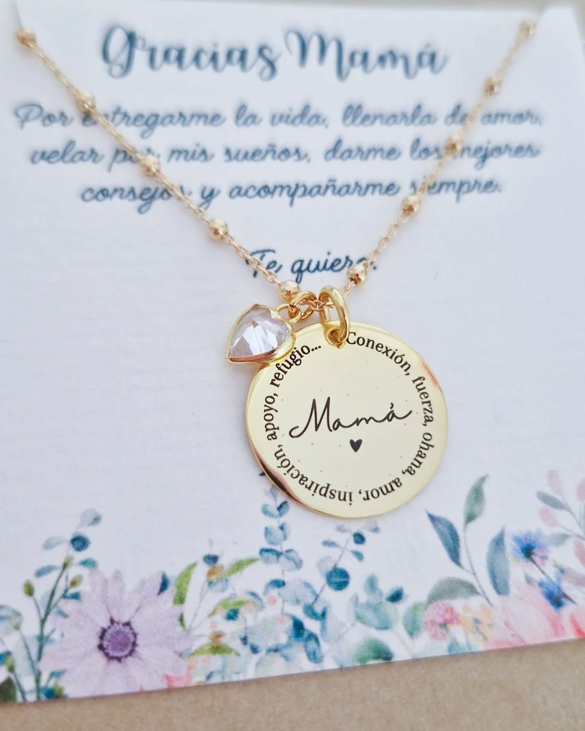 "Amor Eterno" Collar Personalizado para Mamá + Box de regalo